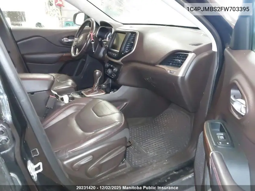 1C4PJMBS2FW703395 2015 Jeep Cherokee Trailhawk
