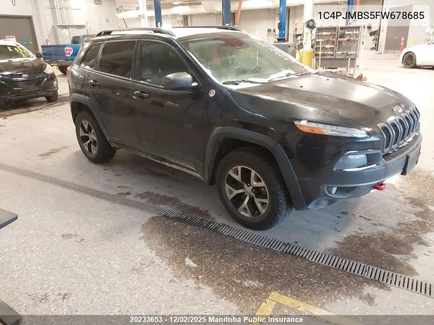 1C4PJMBS5FW678685 2015 Jeep Cherokee Trailhawk