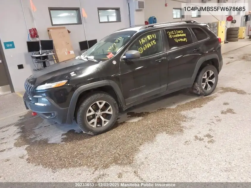 1C4PJMBS5FW678685 2015 Jeep Cherokee Trailhawk