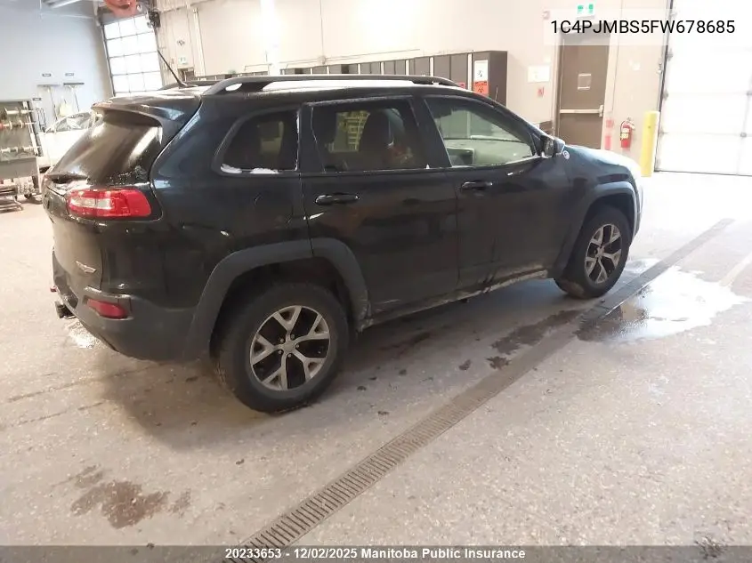 1C4PJMBS5FW678685 2015 Jeep Cherokee Trailhawk