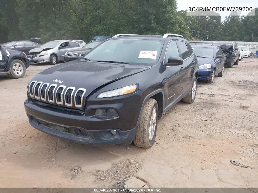 2015 Jeep Cherokee Latitude VIN: 1C4PJMCB0FW739200 Lot: 40297981