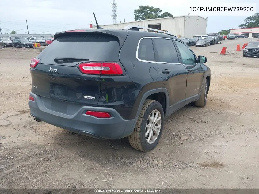 2015 Jeep Cherokee Latitude VIN: 1C4PJMCB0FW739200 Lot: 40297981