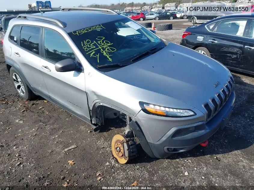 1C4PJMBS2FW638550 2015 Jeep Cherokee Trailhawk