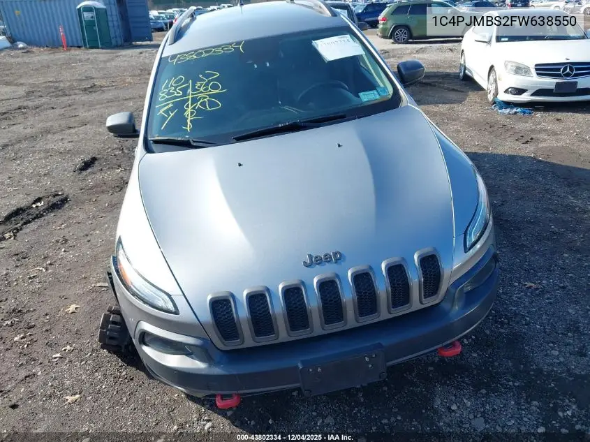 1C4PJMBS2FW638550 2015 Jeep Cherokee Trailhawk