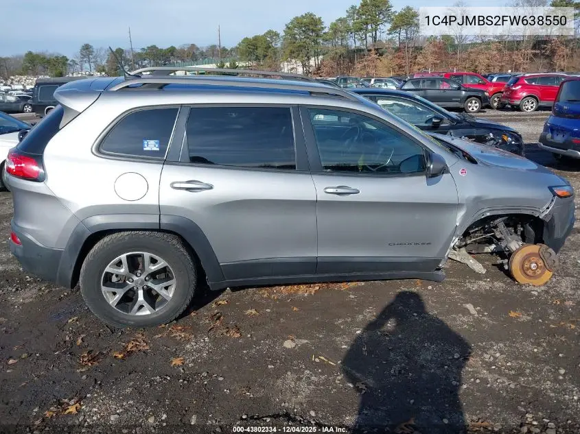 1C4PJMBS2FW638550 2015 Jeep Cherokee Trailhawk