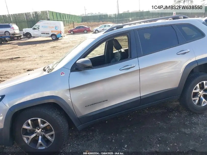 1C4PJMBS2FW638550 2015 Jeep Cherokee Trailhawk