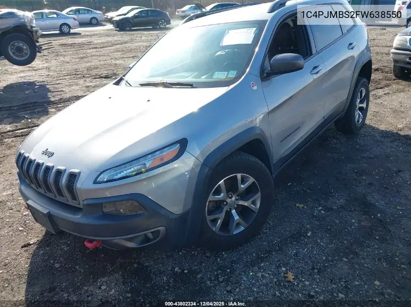 1C4PJMBS2FW638550 2015 Jeep Cherokee Trailhawk