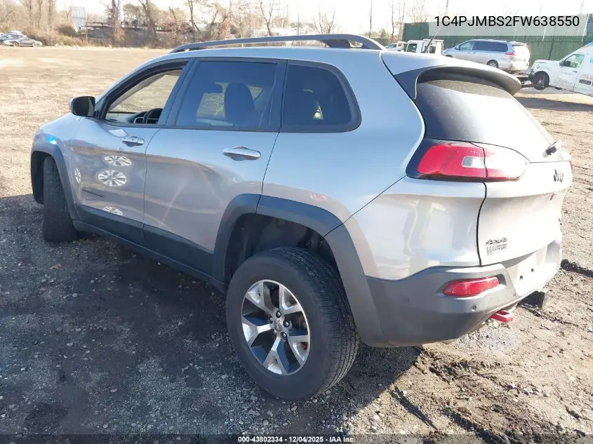 1C4PJMBS2FW638550 2015 Jeep Cherokee Trailhawk
