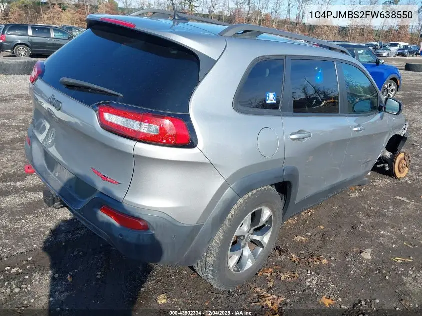 1C4PJMBS2FW638550 2015 Jeep Cherokee Trailhawk