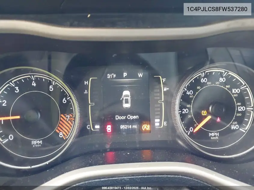 1C4PJLCS8FW537280 2015 Jeep Cherokee Latitude