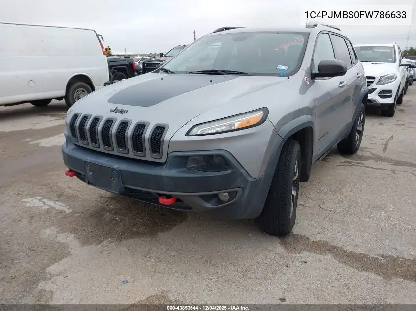 1C4PJMBS0FW786633 2015 Jeep Cherokee Trailhawk