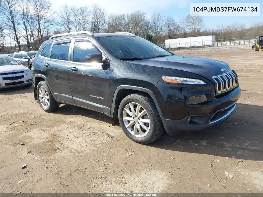 1C4PJMDS7FW674134 2015 Jeep Cherokee Limited