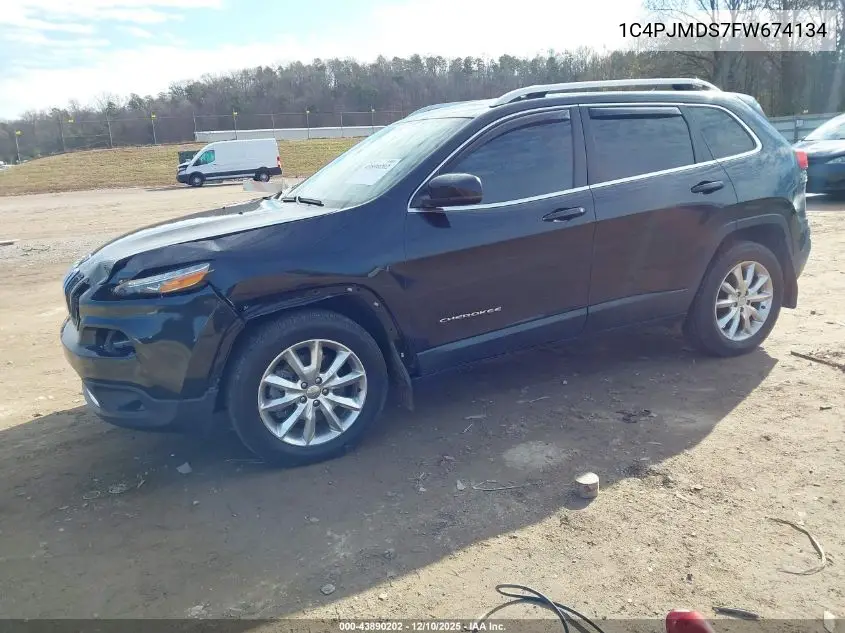 1C4PJMDS7FW674134 2015 Jeep Cherokee Limited
