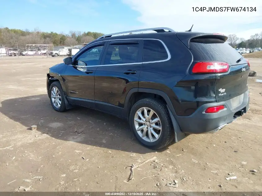 1C4PJMDS7FW674134 2015 Jeep Cherokee Limited