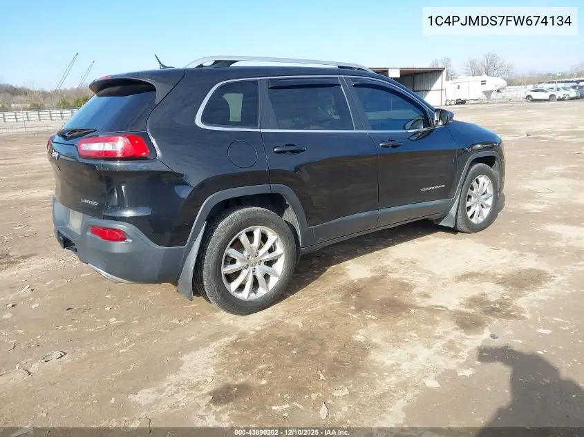 1C4PJMDS7FW674134 2015 Jeep Cherokee Limited