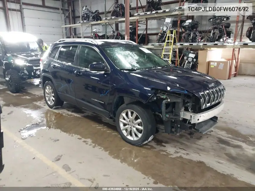 1C4PJLDB0FW607692 2015 Jeep Cherokee Limited