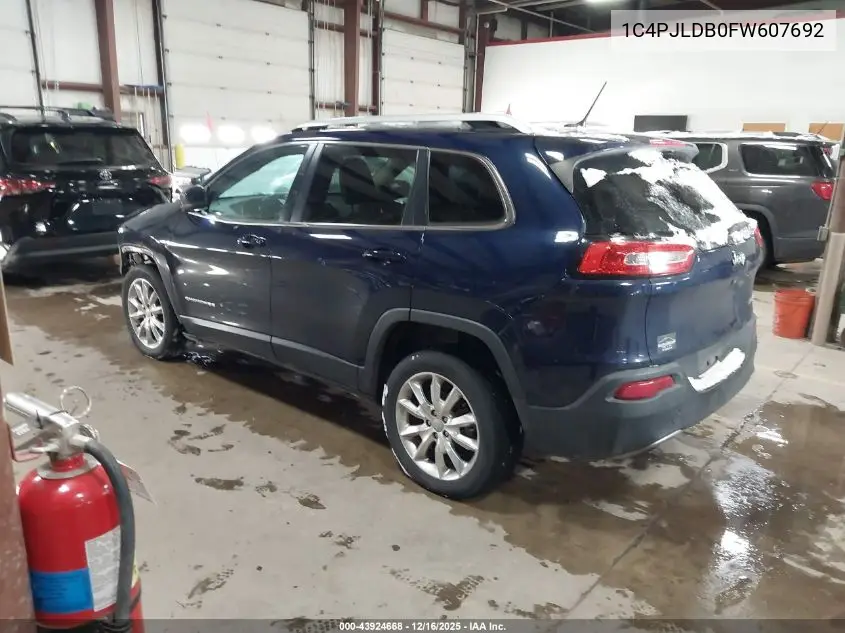 1C4PJLDB0FW607692 2015 Jeep Cherokee Limited
