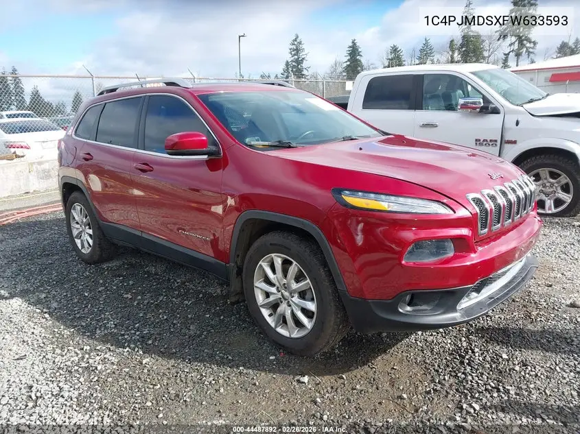 1C4PJMDSXFW633593 2015 Jeep Cherokee Limited
