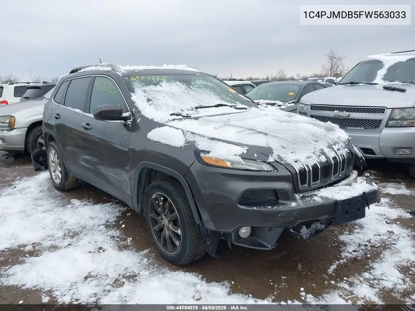1C4PJMDB5FW563033 2015 Jeep Cherokee Limited