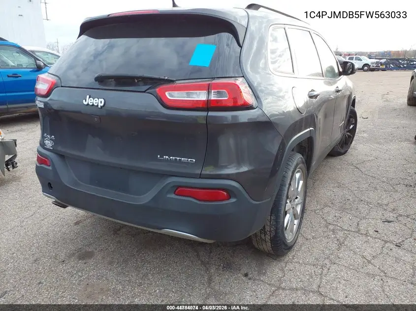 1C4PJMDB5FW563033 2015 Jeep Cherokee Limited