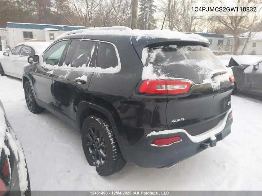 1C4PJMCS2GW110832 2016 Jeep Cherokee