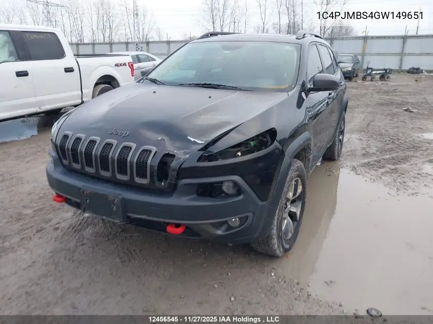 1C4PJMBS4GW149651 2016 Jeep Cherokee