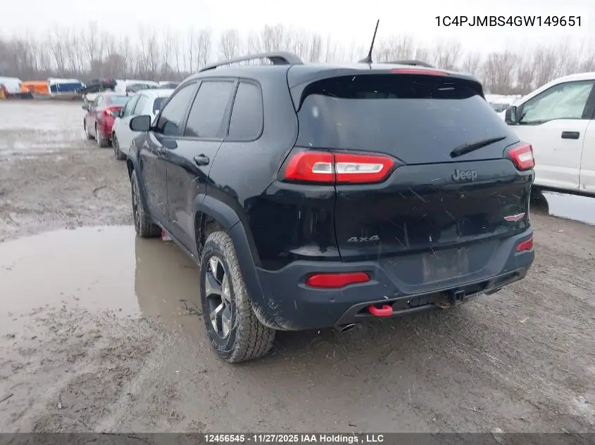 1C4PJMBS4GW149651 2016 Jeep Cherokee