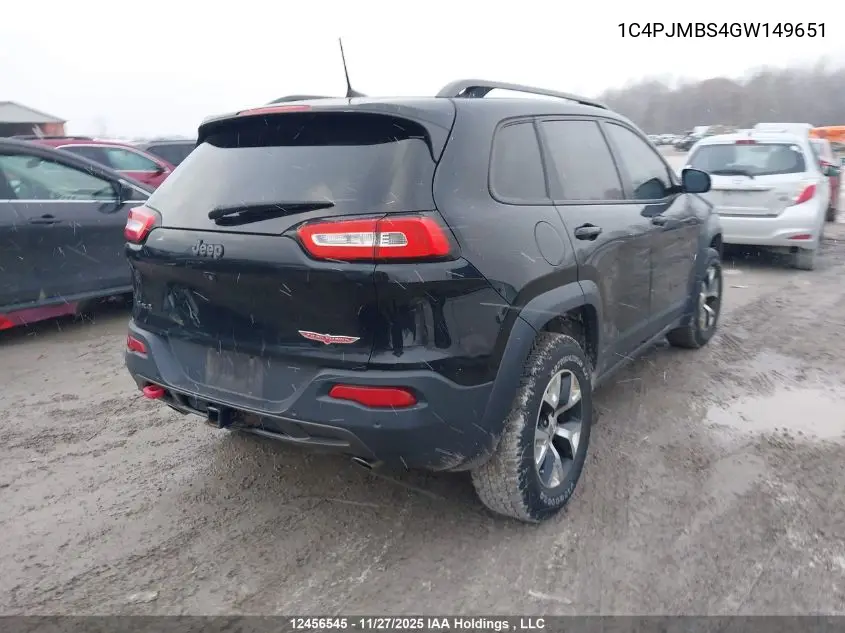 1C4PJMBS4GW149651 2016 Jeep Cherokee