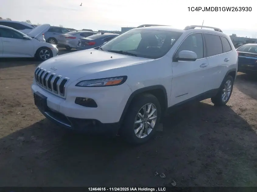 1C4PJMDB1GW263930 2016 Jeep Cherokee