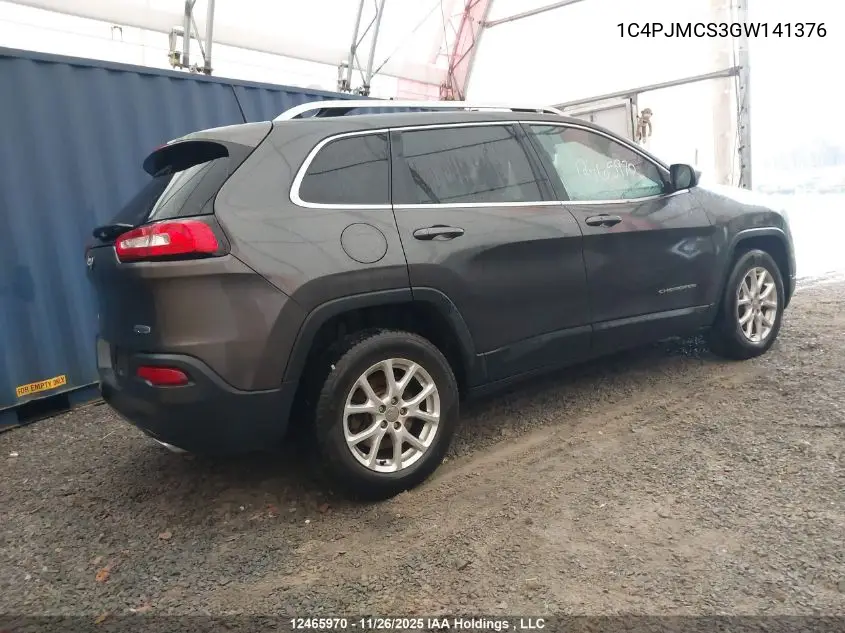 1C4PJMCS3GW141376 2016 Jeep Cherokee Latitude