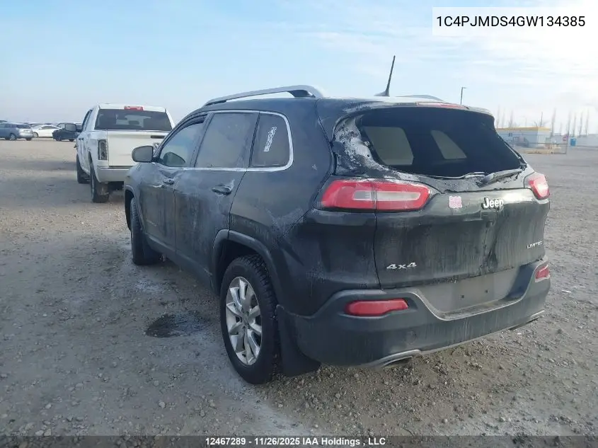 1C4PJMDS4GW134385 2016 Jeep Cherokee Limited