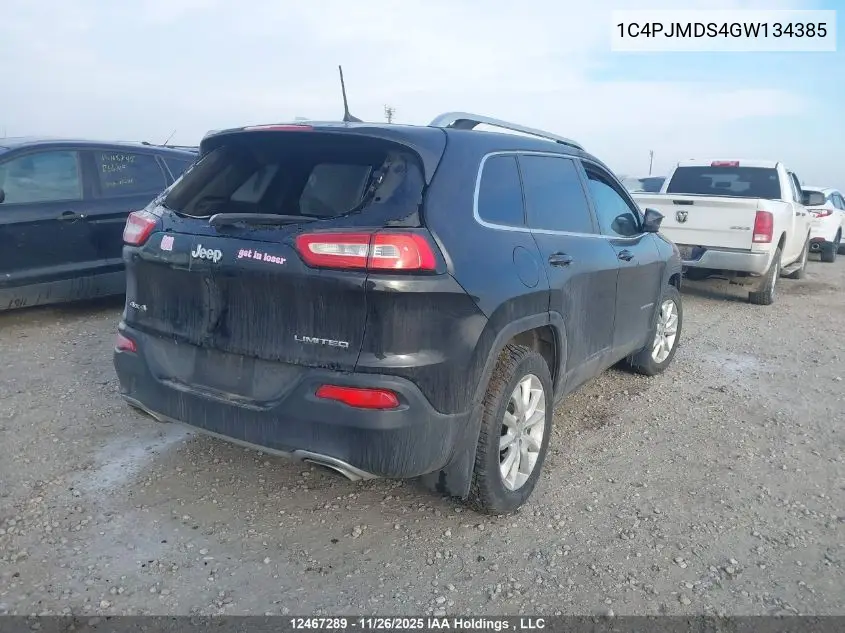 1C4PJMDS4GW134385 2016 Jeep Cherokee Limited