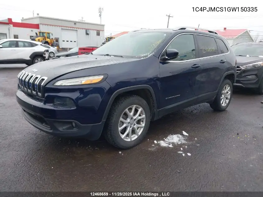 1C4PJMCS1GW150335 2016 Jeep Cherokee North