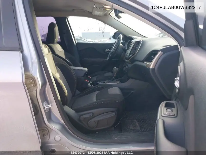 1C4PJLAB0GW332217 2016 Jeep Cherokee Sport