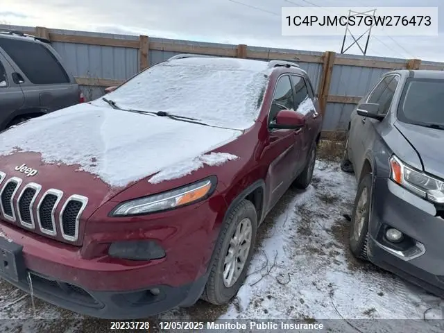 1C4PJMCS7GW276473 2016 Jeep Cherokee North