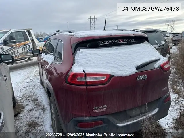 1C4PJMCS7GW276473 2016 Jeep Cherokee North