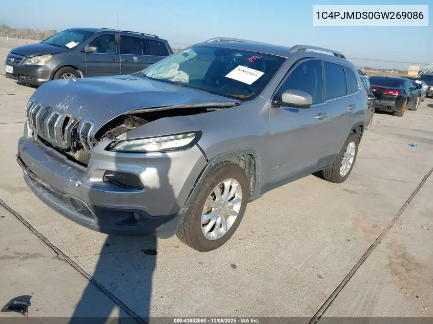 1C4PJMDS0GW269086 2016 Jeep Cherokee Limited