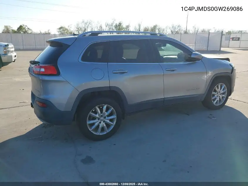 1C4PJMDS0GW269086 2016 Jeep Cherokee Limited