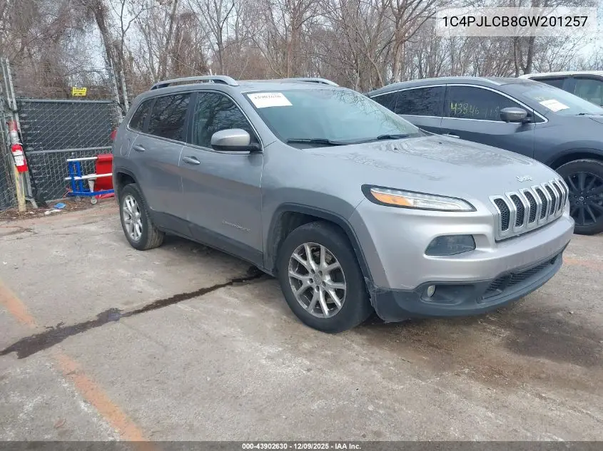 1C4PJLCB8GW201257 2016 Jeep Cherokee Latitude