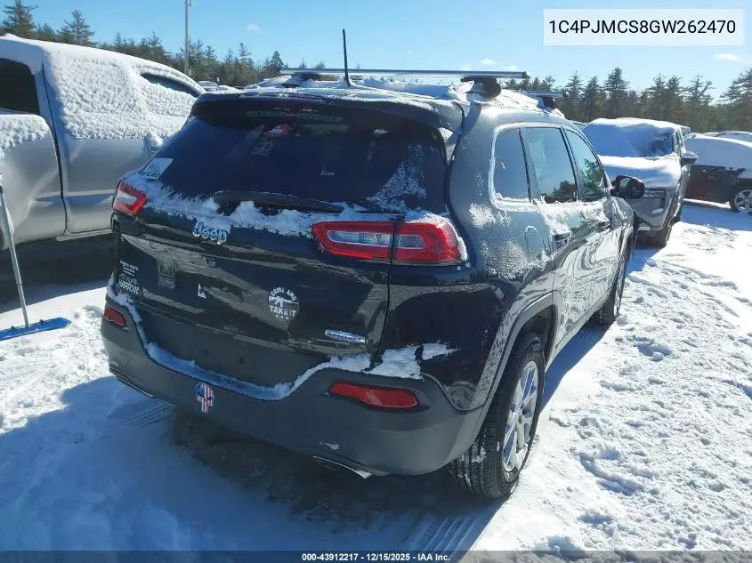 1C4PJMCS8GW262470 2016 Jeep Cherokee Latitude