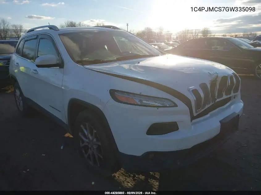1C4PJMCS7GW335098 2016 Jeep Cherokee Latitude