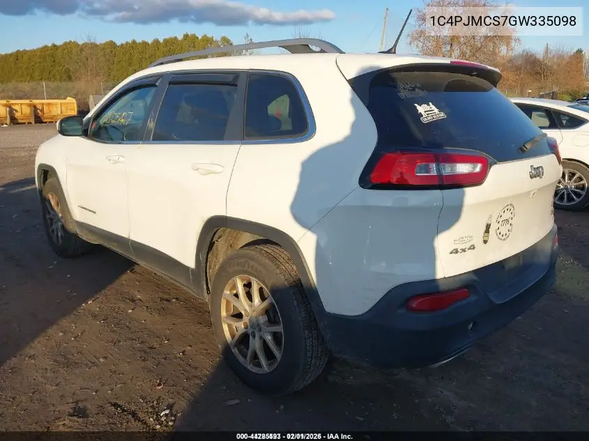 1C4PJMCS7GW335098 2016 Jeep Cherokee Latitude