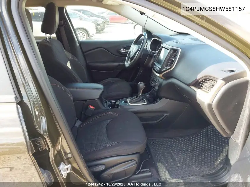 1C4PJMCS8HW581157 2017 Jeep Cherokee North