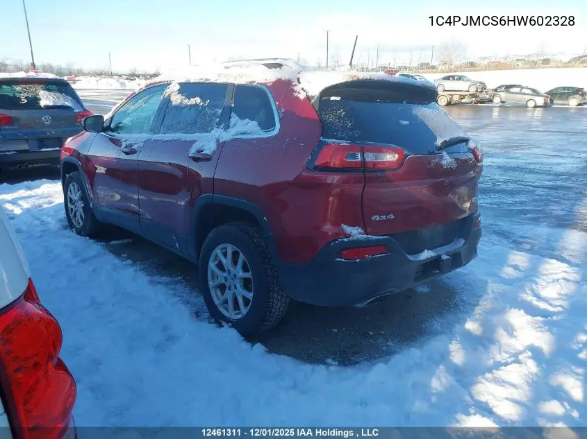 1C4PJMCS6HW602328 2017 Jeep Cherokee Latitude