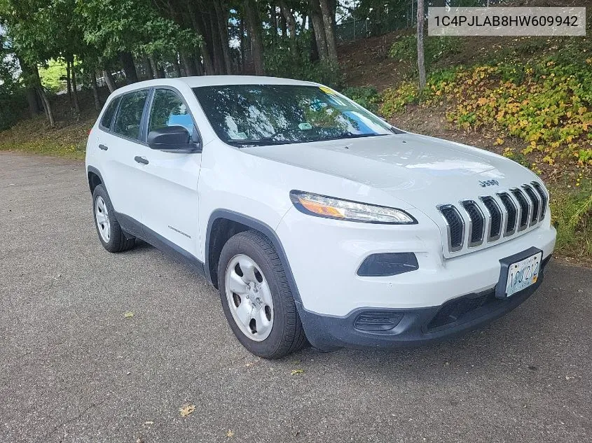 2017 Jeep Cherokee Sport Fwd VIN: 1C4PJLAB8HW609942 Lot: 40296007