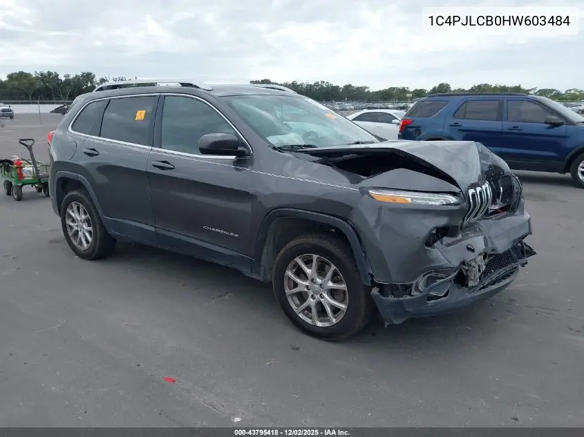 1C4PJLCB0HW603484 2017 Jeep Cherokee Latitude Fwd