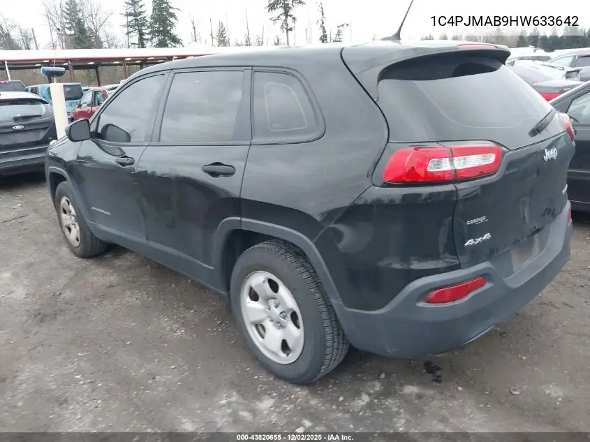 1C4PJMAB9HW633642 2017 Jeep Cherokee Sport 4X4