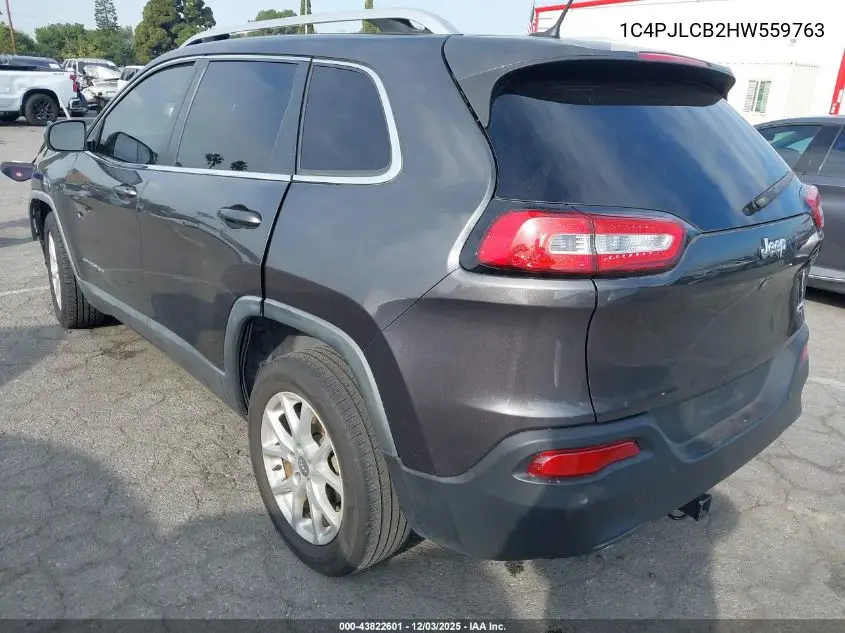 1C4PJLCB2HW559763 2017 Jeep Cherokee Latitude Fwd