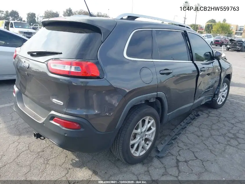 1C4PJLCB2HW559763 2017 Jeep Cherokee Latitude Fwd