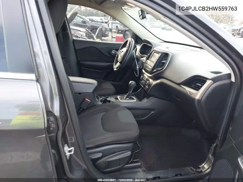 1C4PJLCB2HW559763 2017 Jeep Cherokee Latitude Fwd